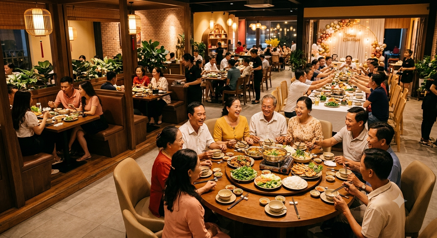 Khu vực phục vụ đa dạng cho mọi nhu cầu