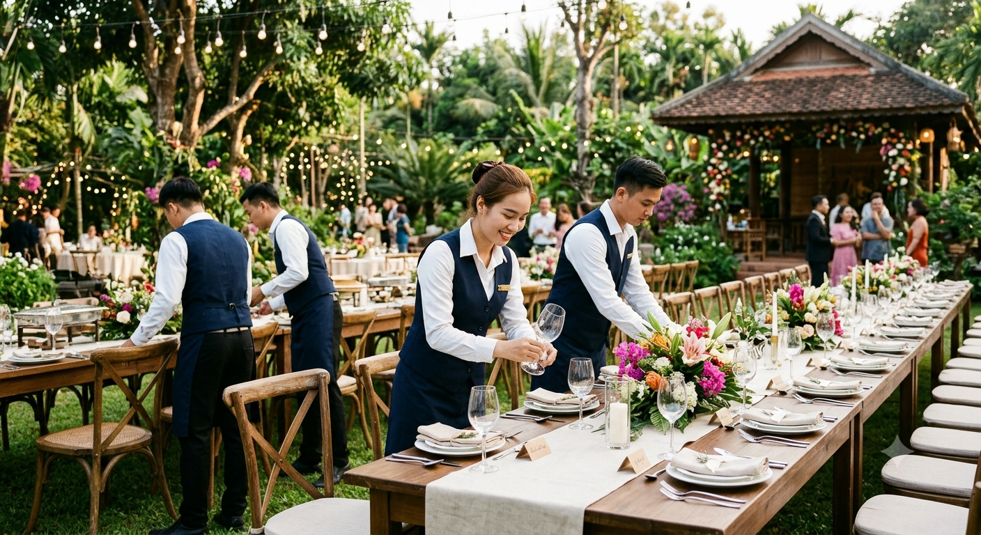 Dịch vụ tổ chức tiệc chuyên nghiệp và chu đáo